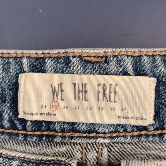Free People “We The Free” denim zip front mini skirt - Picture 4 of 4